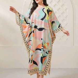 Elegant Multicolor Maxi Dress